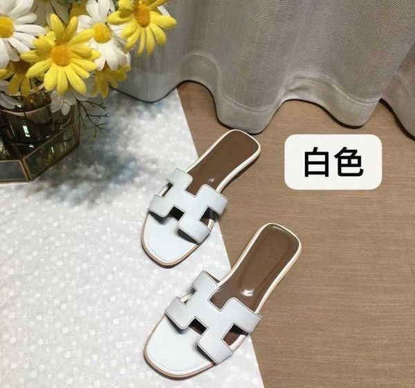 

setting designer shoes oran h slippers slipper high bear h sandal women's 2023 summer beach leather leisure fashion wear rhinestone fla