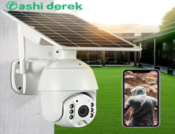 

new solar panel camera wifi4g 1080p hd outdoor ptz long standby security camera wireless monitor ip66 waterproof surveillance1869605