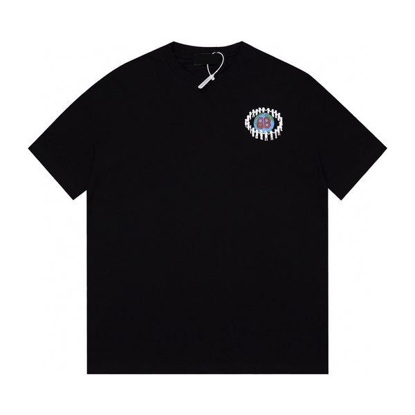 

men's plus tees & polos round t-shirt plus size neck embroidered and printed polar style summer wear with street pure cotton r2rf2, Black;brown