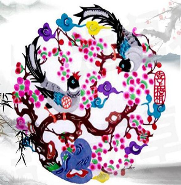 

11quotchinese paper cutting wedding gift arts crafts papercuts for window decoration national characteristics folkcustom4837199