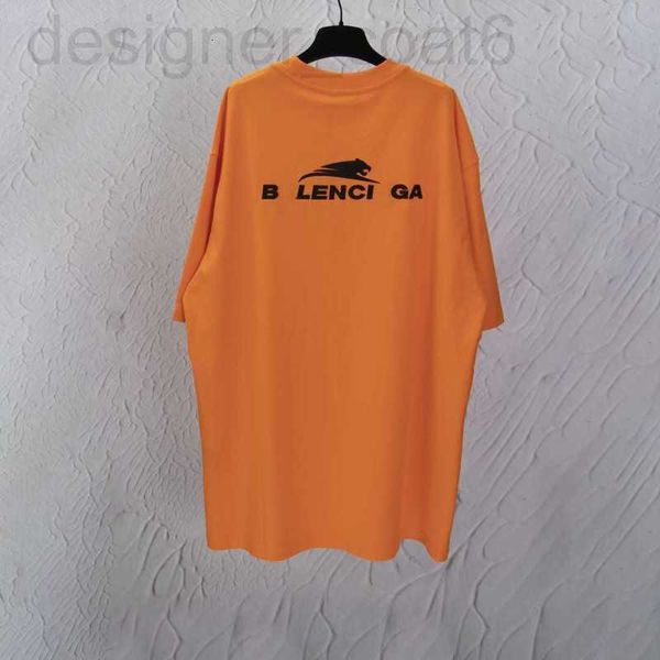 

women's t-shirt designer high edition 2023 summer new luxury fashion b family year of the tiger limited embroidery letter men and women, White
