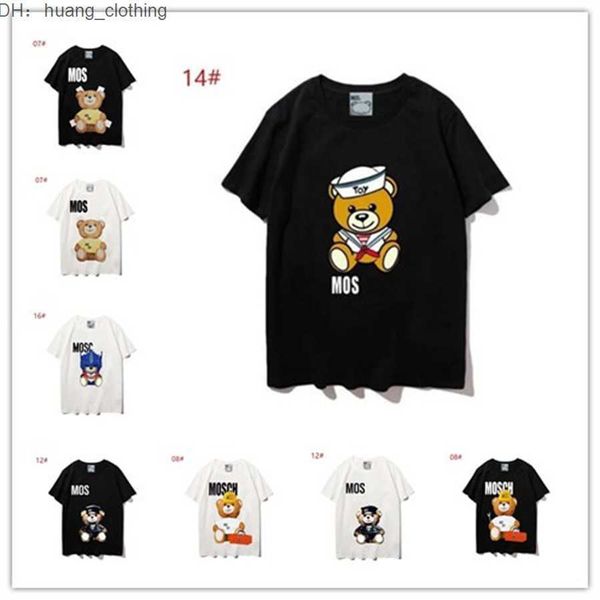 

sunmmer womens mens designers fashion letter short lady luxurys casual clothes t-shirts clothing moschino z7cz, White