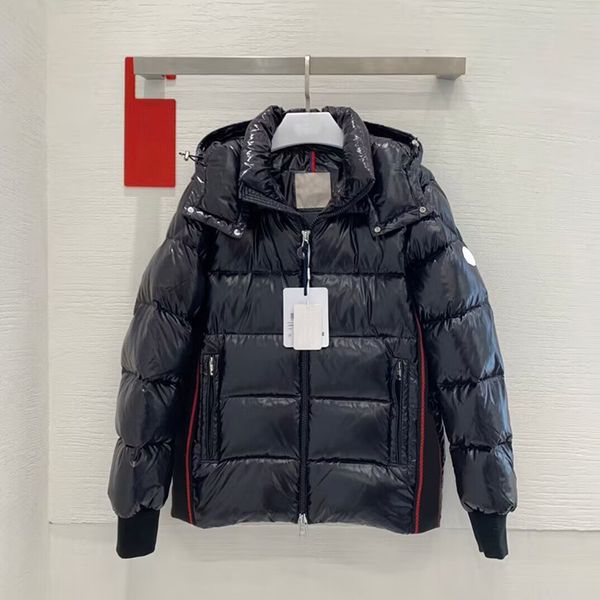 

mens winter jacket women down hooded embroidery down jacket north warm parka coat face men puffer jackets letter print outwear multiple colo, Black