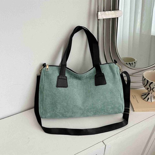 

shoulder bags textured high capacity tote bag 2023 summer new contrast corduroy crossbody bag handheld pillow bagstylishdesignerbags