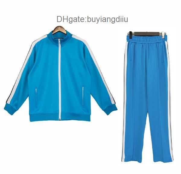 

mens tracksuits zipper coats street loose suits womens designers hoodies veste femme jackets pants sportswear jogging sweatshirts clothing p, Gray