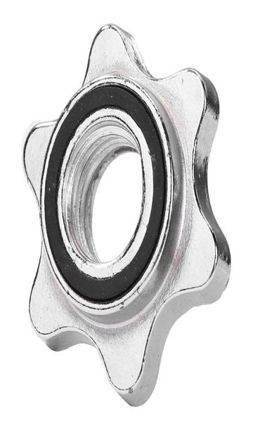 

standard sports hexagon nut round nut barbell bar solid steel spinlock collars clamps dumbell accessory3671621