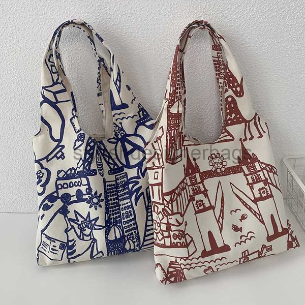 

2023 new single canvas bag for female students classroom clothes literature and art large capacity cute soft girls ins carrying bagstylishde