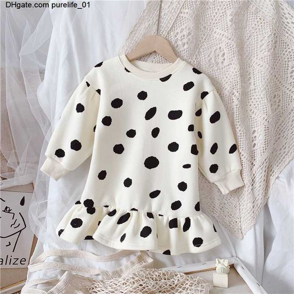 

clothing baby kids girl's dresses winter fashion sweet cute plush warm a-line black skirt with ruffles for children clothes dobby, Red;yellow