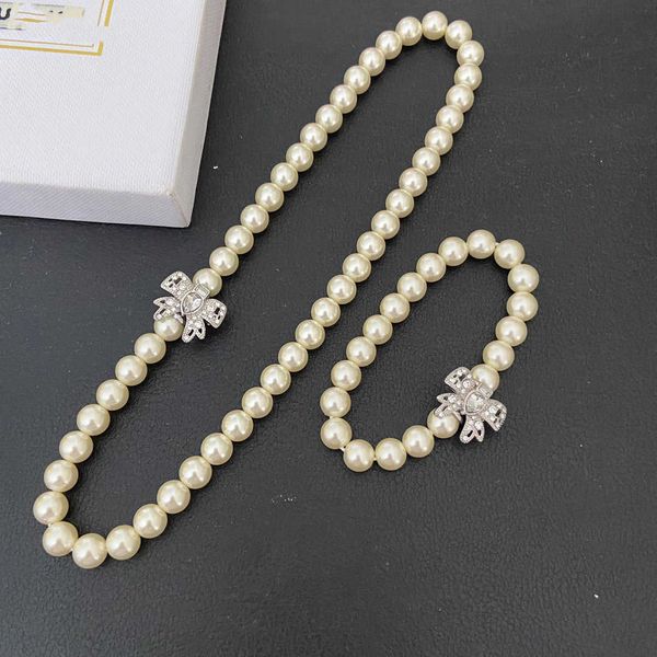 

xing yue miao jia man zhen bow knot necklace bracelet han fan full of girl feeling simple and not picky collection, Silver