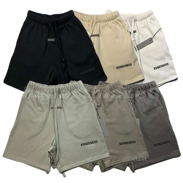 

mens shorts solid color track pant casual couples joggers pants high street shorts for man reflective short womens hip hop streetwear, White;black