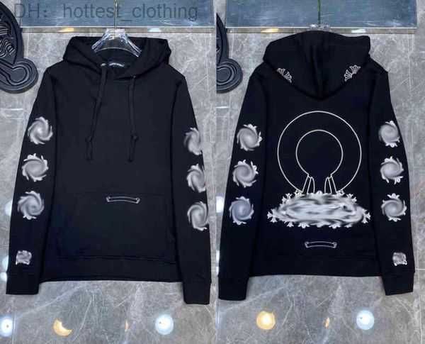 

designer mens winter sweatshirts hoodie ch long jacket loose coat hooded hoody woman hip hop chromees colour 6 68bz, Black