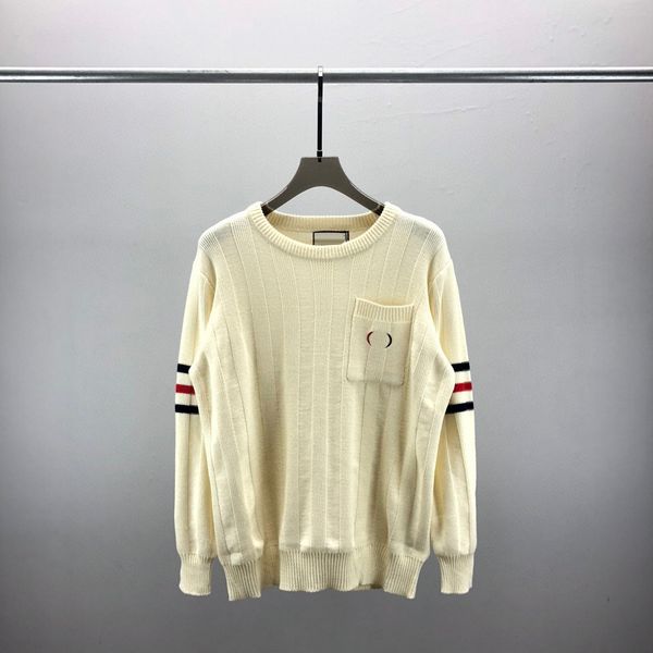 

men's plus size sweaters hoodies in autumn / winter 2022acquard knitting machine e custom jnlarged detail crew neck cotton hr4y4, Black;brown