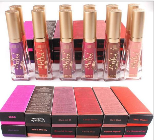 

2020 new brand melted too makeup faced melted lip gloss make up melted matte liquified longwear matte lipsticks 16 colors8043413