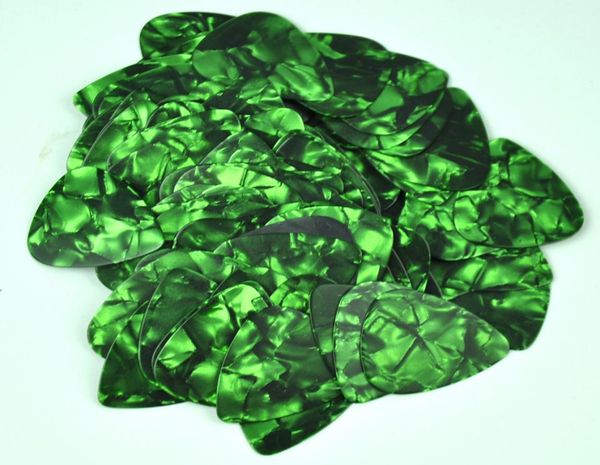 

lots of 100 pcs thin 046mm blank guitar picks plectrums celluloid pearl green9041869