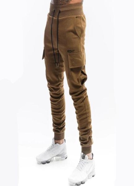

men039s pants joggers sweatpants men casual cargo fitness bottoms skinny sportswear black trousers male multipocket cotton tra8758663