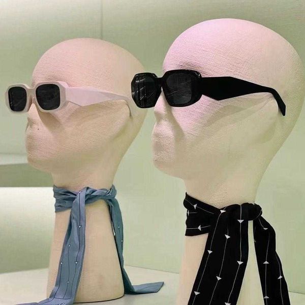 

designer sunglasses spr17w sunglasses women's net red square outdoor street pgraphy versatile plain high-grade sunglasses men, White;black