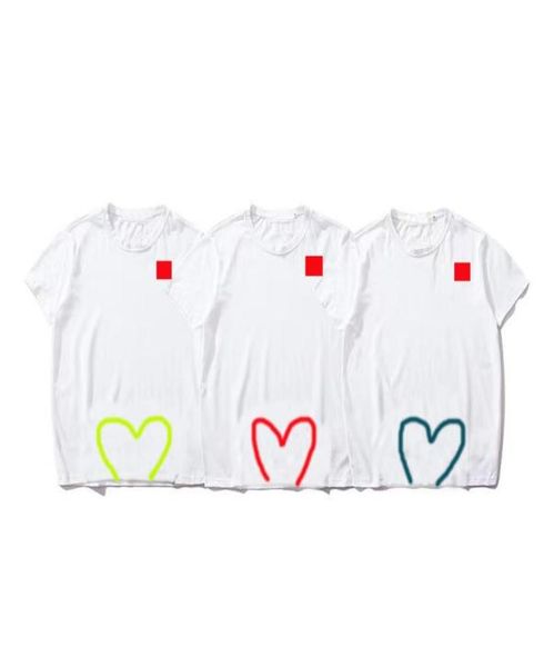 

highquality men039s tshirts women039s highend cotton heartshaped printing personality trend men and women coup8578015, White;black