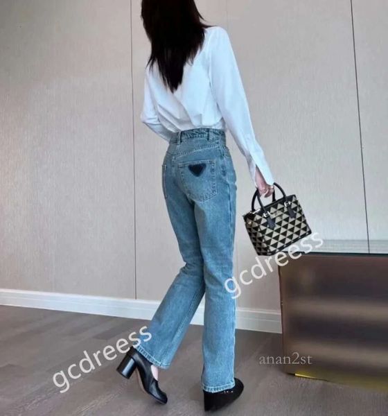 

2023 women's fashion jeans r brand clothing women's hooded denim jacket casual pants street clothing blue work suit loose, Black;white