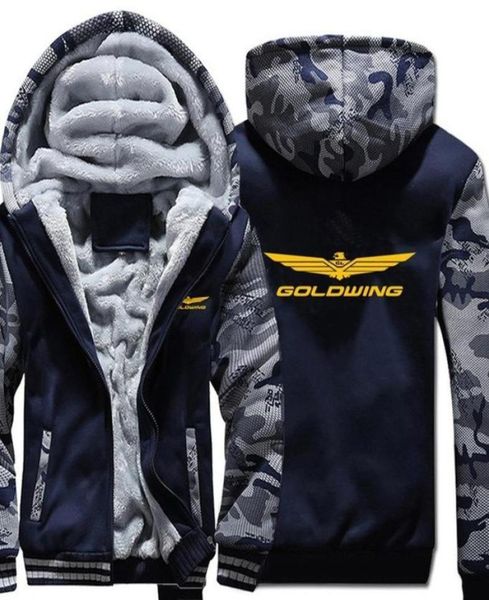 

men039s hoodies sweatshirts 2021winter goldwing gl1800 1500 camouflage sleeve jacket men fleece3160210, Black