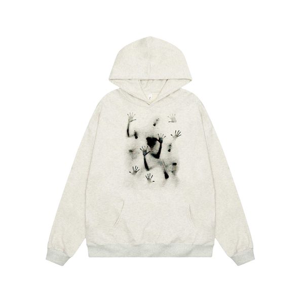 

no brand name street loose couple coat men's autumn casual trend ins hooded sweater, Black