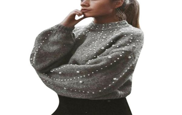 

women039s sweaters ostrich winter sweater for women beaded turtleneck pullover female fashion outwear clothing loose k4168899, White;black