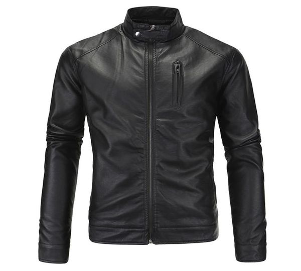 

whole 2017 classic style motorcycling pu leather jackets men slim male motor jacket men039s clothes chupas de cuero hombre7690242, Black;brown