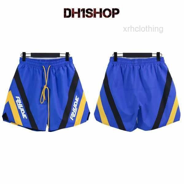 

mens shorts craftsmanship summer street fashion designers sports rhude loose mesh cloth ventilate beach pants us size s-xl ii9m, White;black