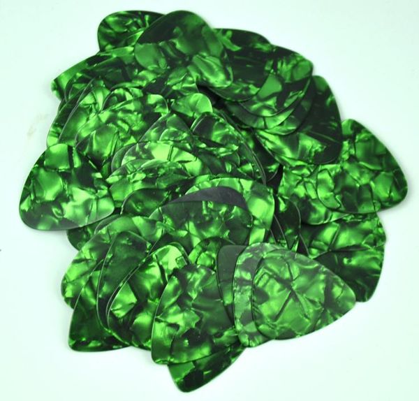 

lots of 100 pcs thin 046mm blank guitar picks plectrums celluloid pearl green9022090