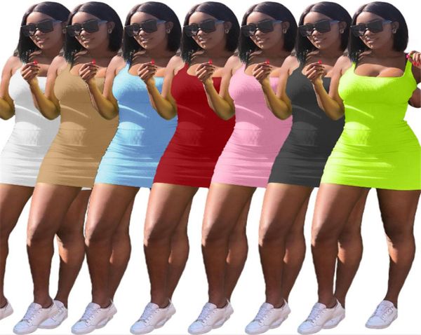 

bulk mini dress womens dresses sleeveless tank bodycon above knee one piece set party evening clubdress fashion summer wo5952887, Black;gray