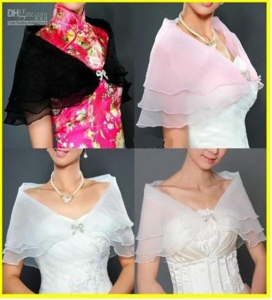 

size shrug cape stole wrap with shawl wedding bridal01232775338, White