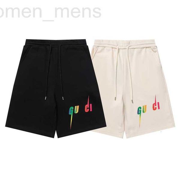 

women's pants & capris designer high version 2023 summer new luxury fashion gu home colorful rainbow lightning shorts men's and lo, Black;white