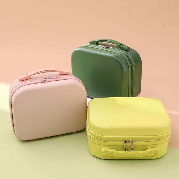 

duffel bags 2023 arrival hand cosmetic case fashion travel portable solid color bag lockable box for ladies 230807