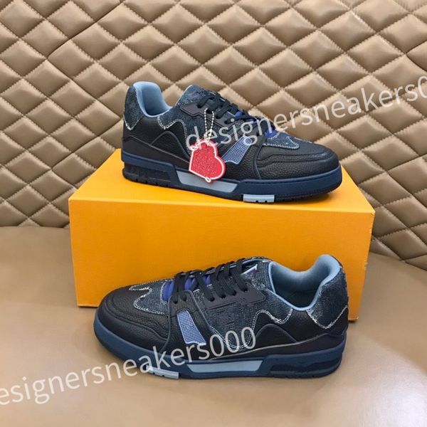 

2023 new sneaker black white casual shoes bicolor calf leather shoes rubber outsole mens designers sneakers rd0803