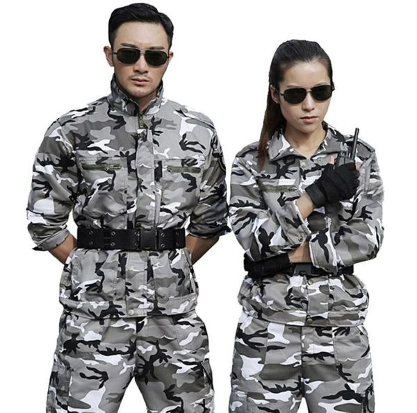 

men039s tracksuits sets snow camouflage military uniform tactical suit men hunting clothing working clothes cs wear9852556, Gray