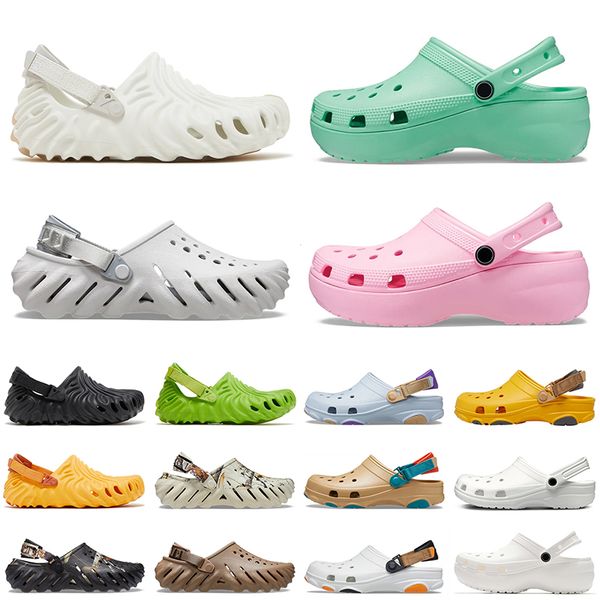 

2023 og original wholesale designer cros sandals women men white black slippers classic clogs echo outdoor beach slides crocodile sasquatch