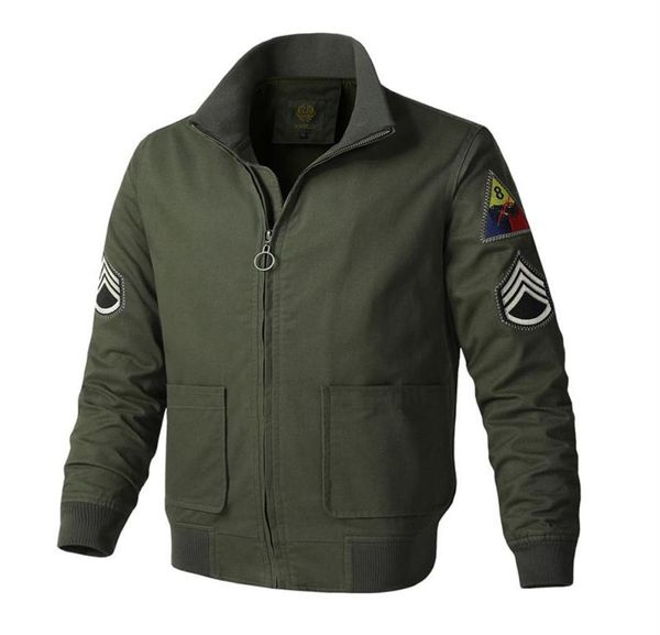 

men039s jackets thoshine brand spring autumn 100 cotton men pilot bomber cargo male fashion outerwear jacket patch epaulet cas5172164, Black;brown