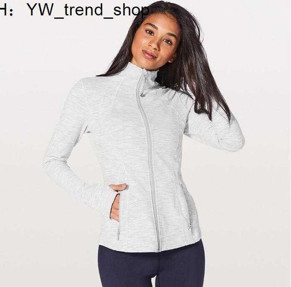 

l-78 jacket outfit yoga clothes long sleeve sweatshirts thumb hole training running lu women slim fitness coat lululemen 6d3h lululemen 6d3h, Black