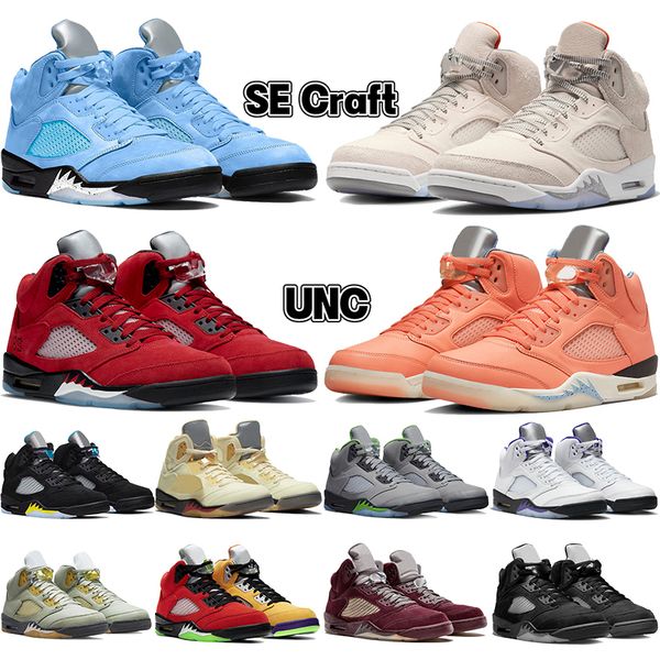 

new jumpman 5 5s basketball shoes mens unc se craft we the crimson bliss raging red aqua green bean what the sail 3 low wings designer sneak