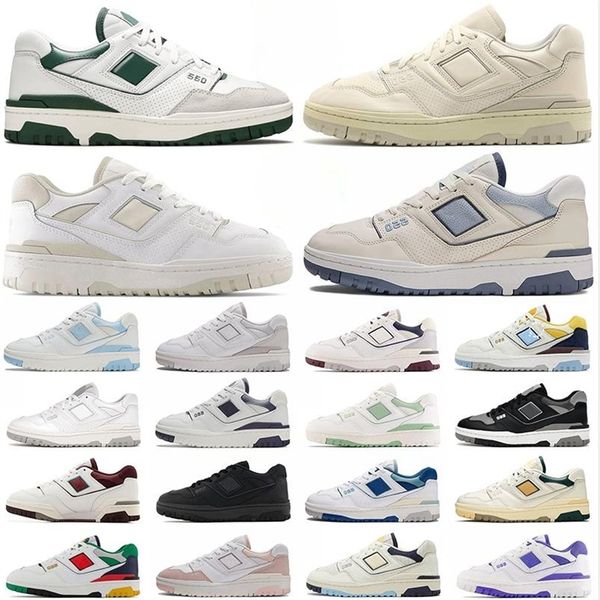 

new b550 550 shoes white green casual trainers mint cream black blue unc men women burgundy cyan brand designers sneakers