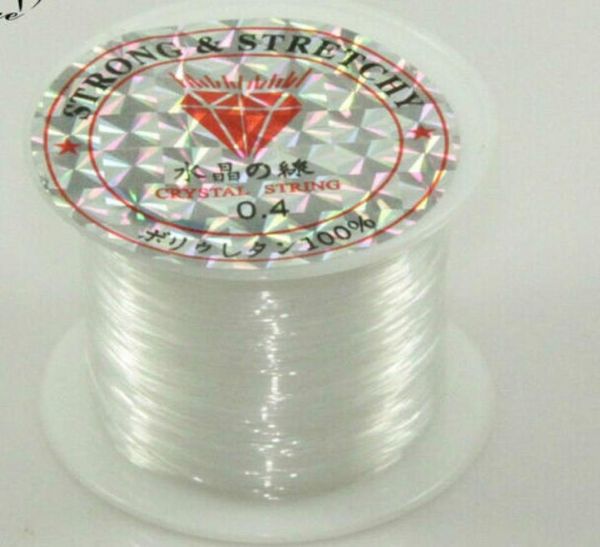 

0207mm clear fishing beading wire cord jewelry thread finding 20pcs3903315, White;red