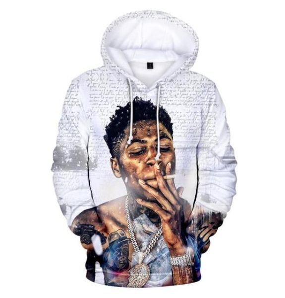 

fashion cool rapper youngboy never broke again 3d hoodies men women hooded sweatshirt long sleeves hip hop streetwear pullo6410658, Black