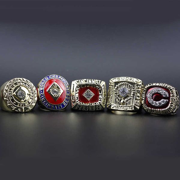 

5 cincinnati red man baseball world series championship ring set, Silver