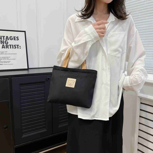 

2023 new ins style high capacity canvas bag for sen series college students crossbody bagstylishdesignerbags