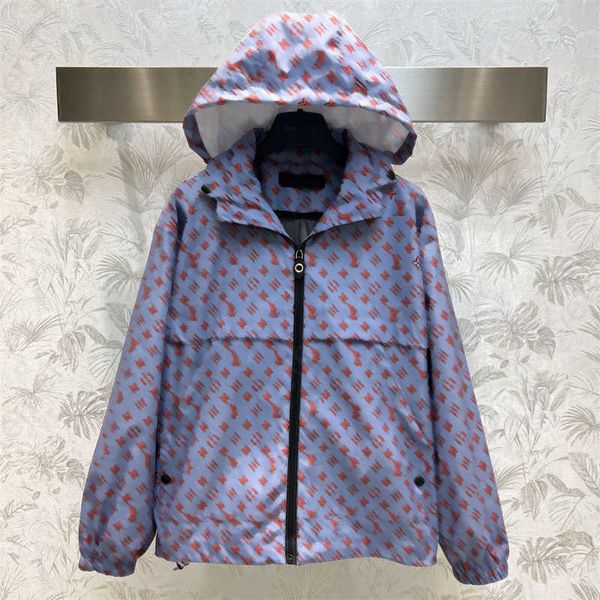 

spring fall designer hoodie windbreaker lady full printed branded vintage old flower old flower stand collar purple loose fit jacket womens, Black;brown