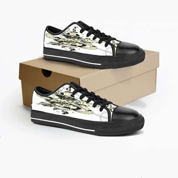 

shoes diy men women custom low canvas skateboard sneakers triple black customization uv printing sports sneakers shizi 159-1714 ization