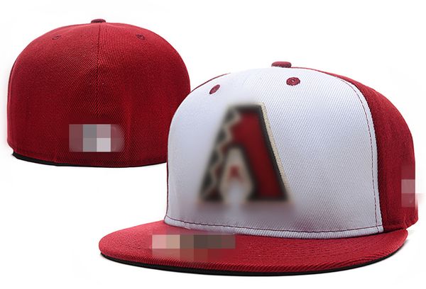 

men hip hop snapback hats arizona flat peak full size closed caps all team fitted hats in size 7- 8 h5-8.8, Blue;gray