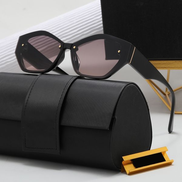 

black sunglasses glasses for women mirror legs inlaid with metal lettering designer uv simple and stylish contouring of the face vintage lad, White;black