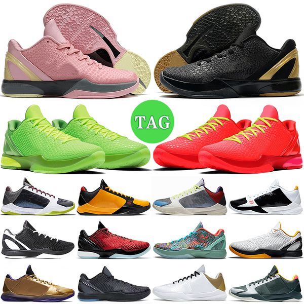 

6 mamba basketball shoes protro mambacita grinch think pink 5 alternate bruce lee del sol big stage dark knight laker men mens outdoor train