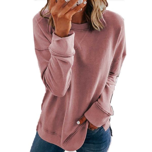 

no brand name women's fashion explosives cross chest long sleeve round neck long sleeve solid color sweater for women, Black