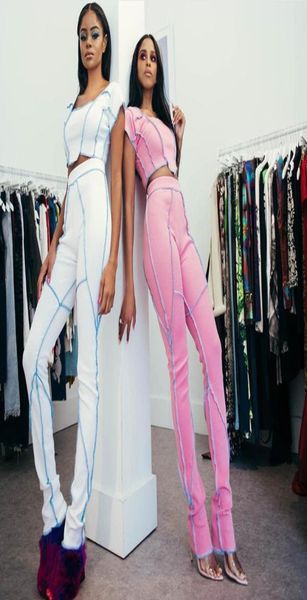 

tracksuit women 2 piece set summer crop and pants sets for women clothes sportwear casual two piece outfits matching sets9619844, White